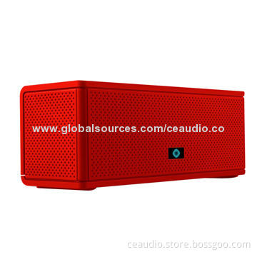 Wireless Bluetooth Speaker with 2 Drivers and Radiator, Microphone, Aux-in Jack, Rubber Finishing